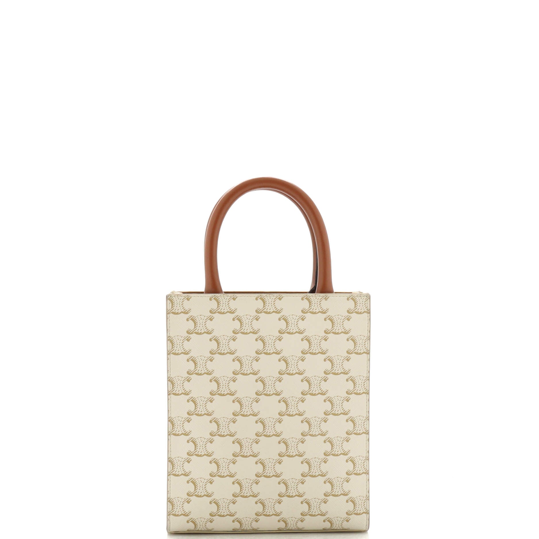 Vertical Cabas Tote Triomphe Coated Canvas Mini