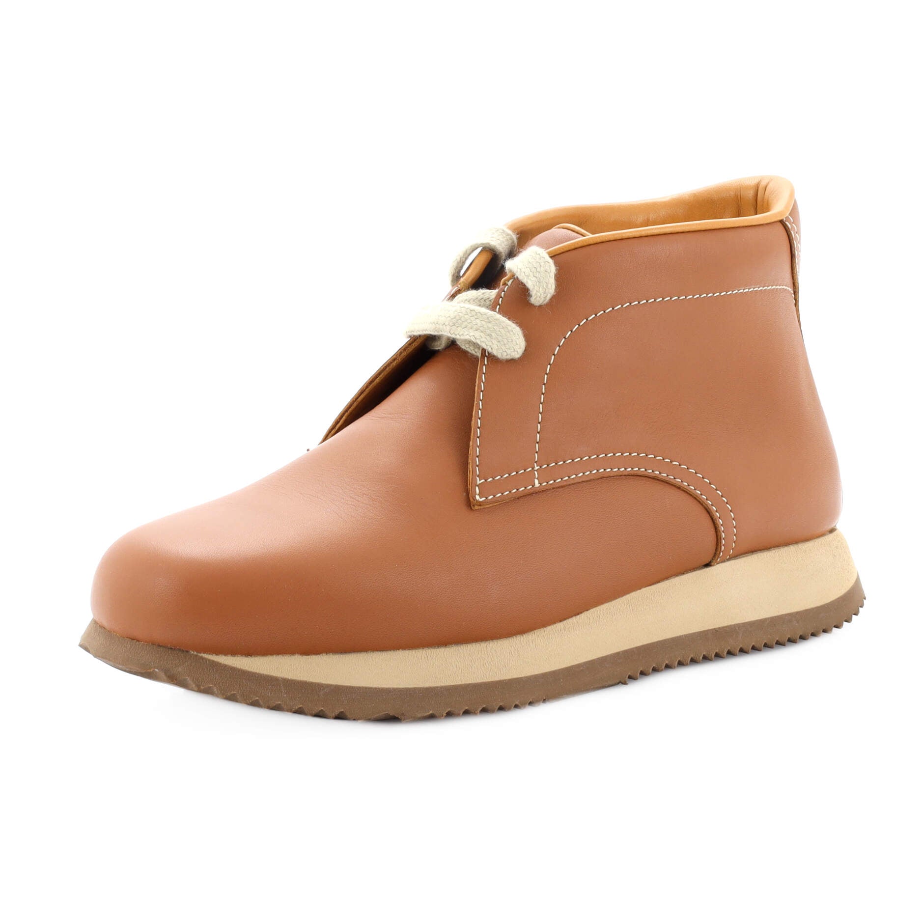 Women's Lace Up High-Top Sneakers Leather