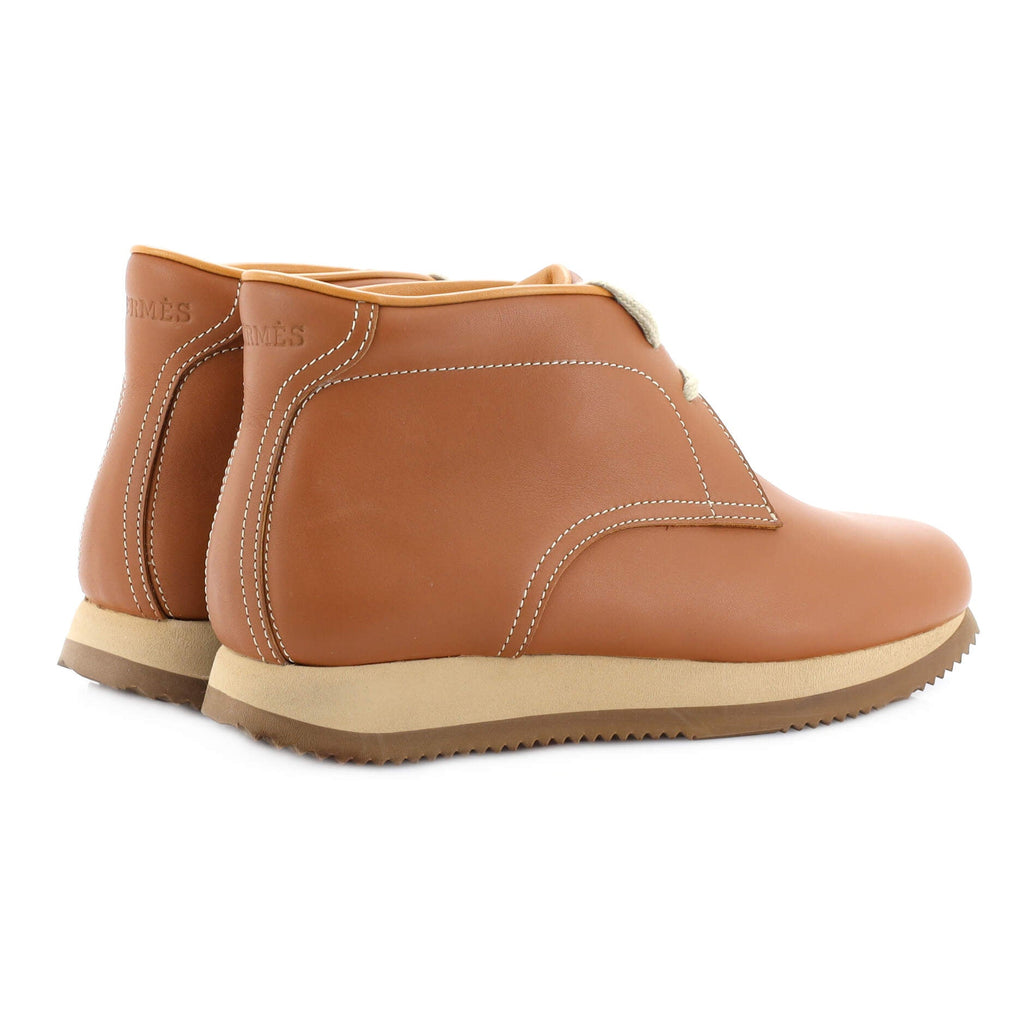 Women's Lace Up High-Top Sneakers Leather