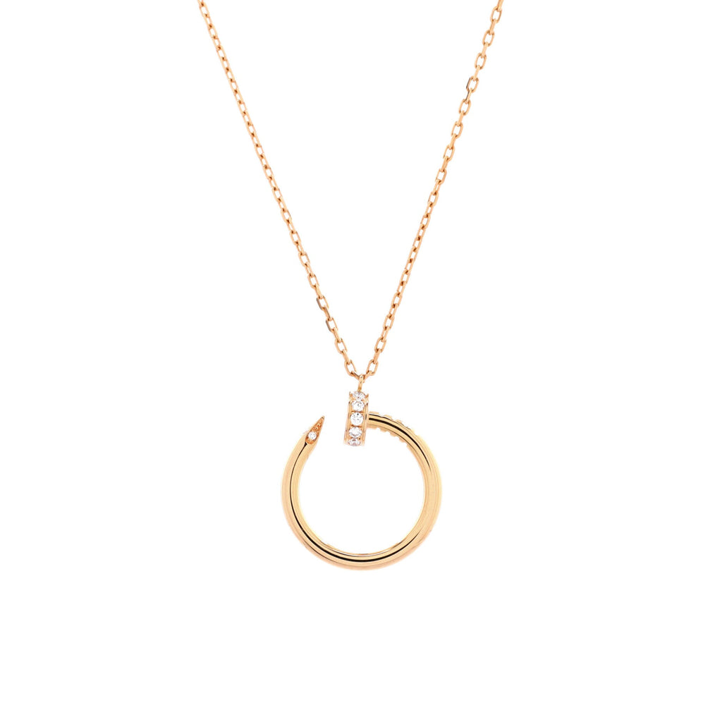 Juste un Clou Pendant Necklace 18K Rose Gold with Diamonds