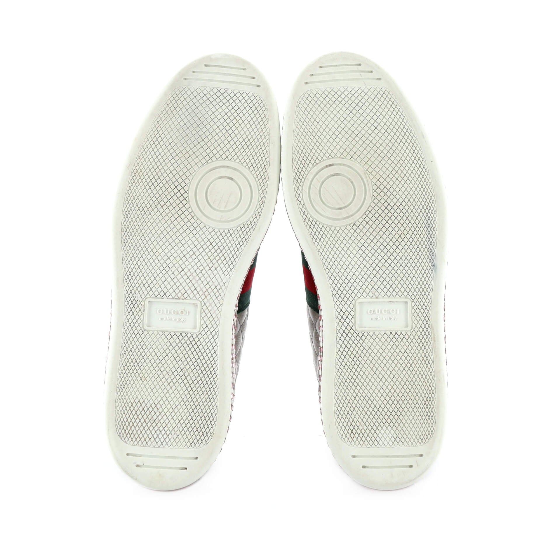 Women's Ace Web Platform Sneakers Quilted Leather with Crystals
