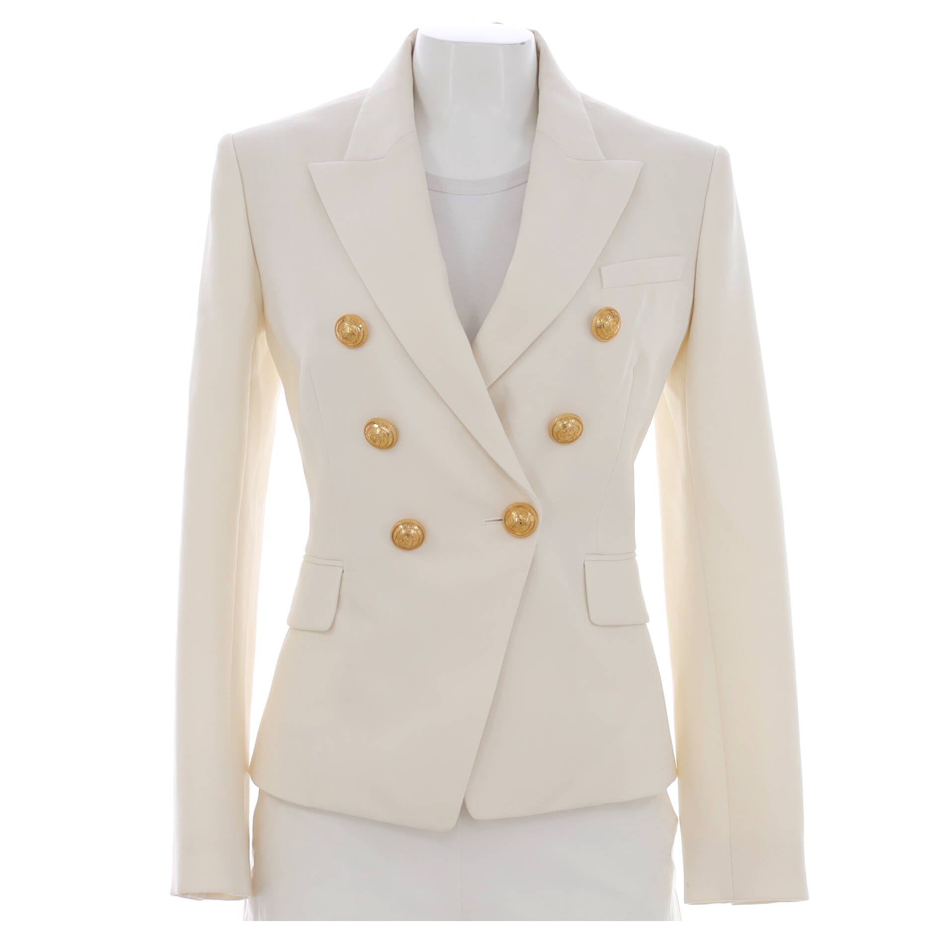 Women's Double Breasted Blazer Wool