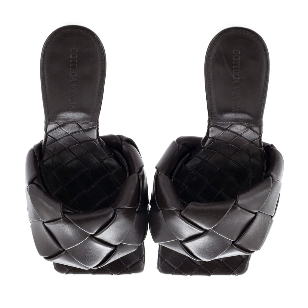 Women's Lido Heeled Sandals Maxi Intrecciato Leather