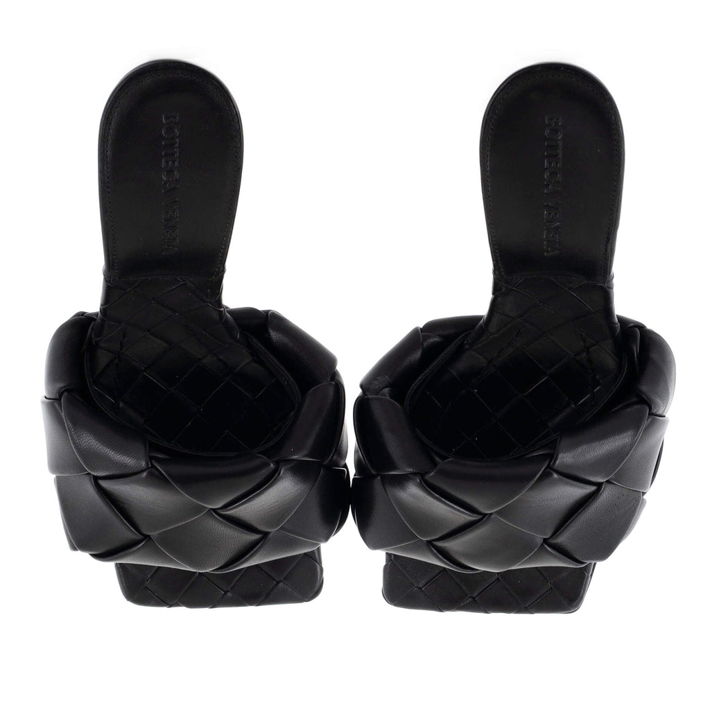 Women's Lido Heeled Sandals Maxi Intrecciato Leather