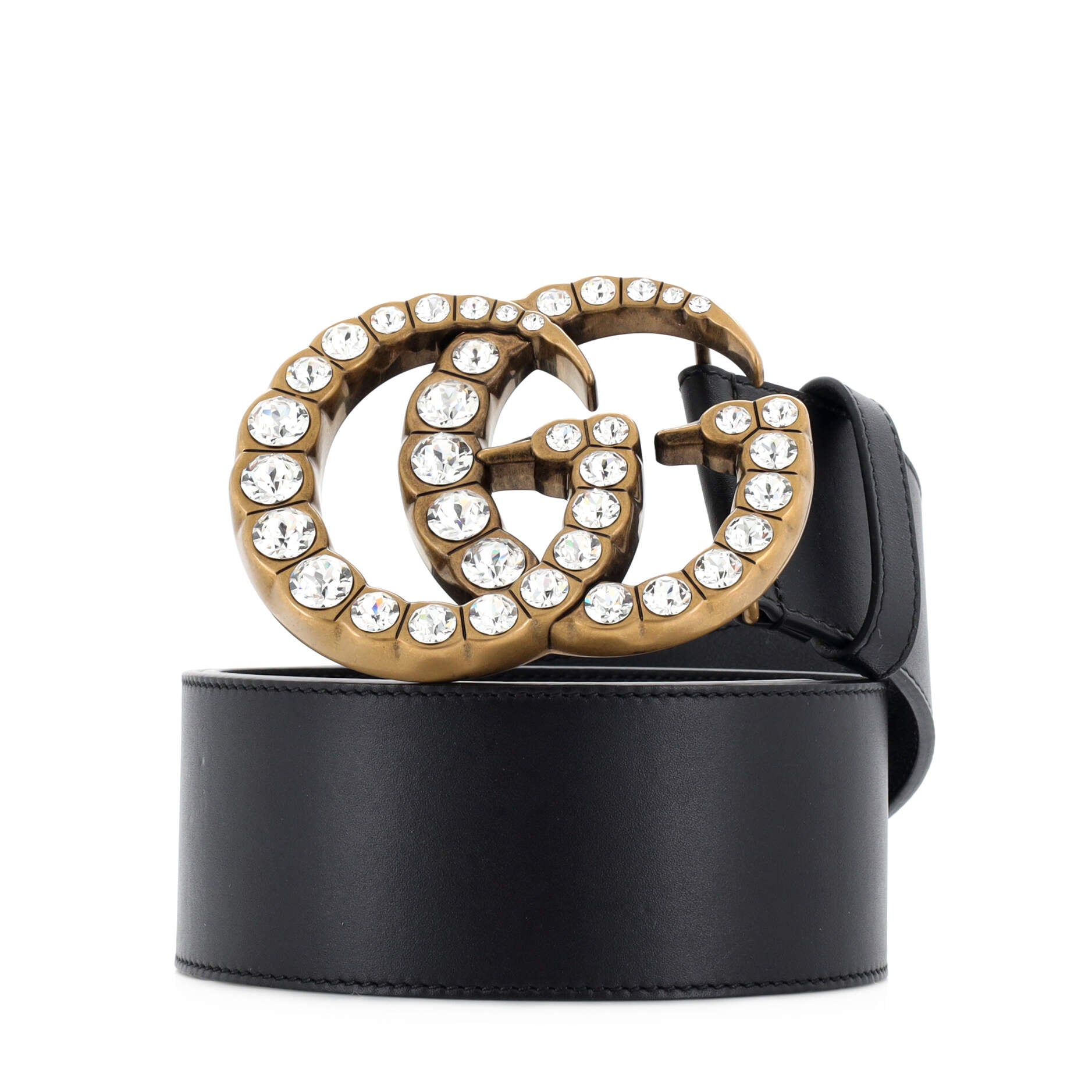 Pearly GG Marmont Belt Leather Extra Wide 75