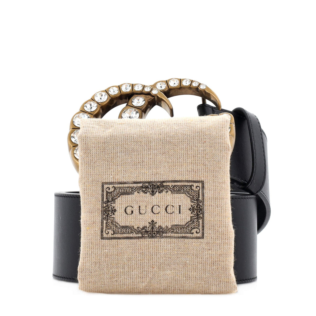 Pearly GG Marmont Belt Leather Extra Wide 75