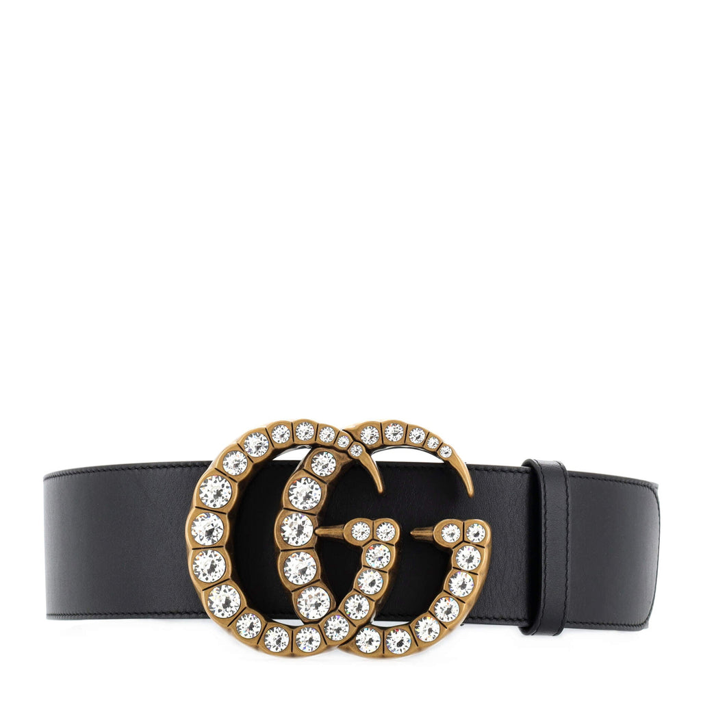 Pearly GG Marmont Belt Leather Extra Wide 75