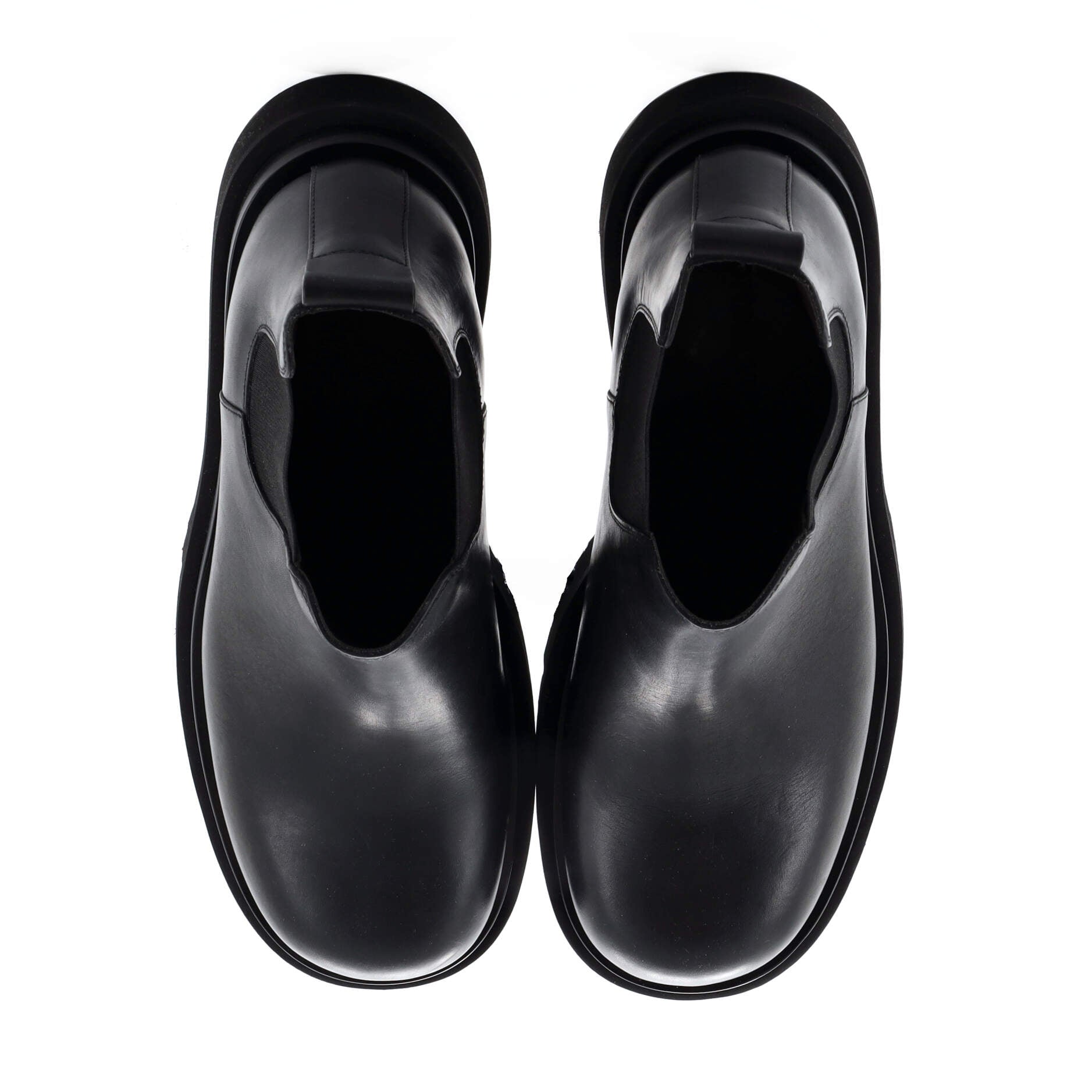 Men's Lug Cropped Boots Leather