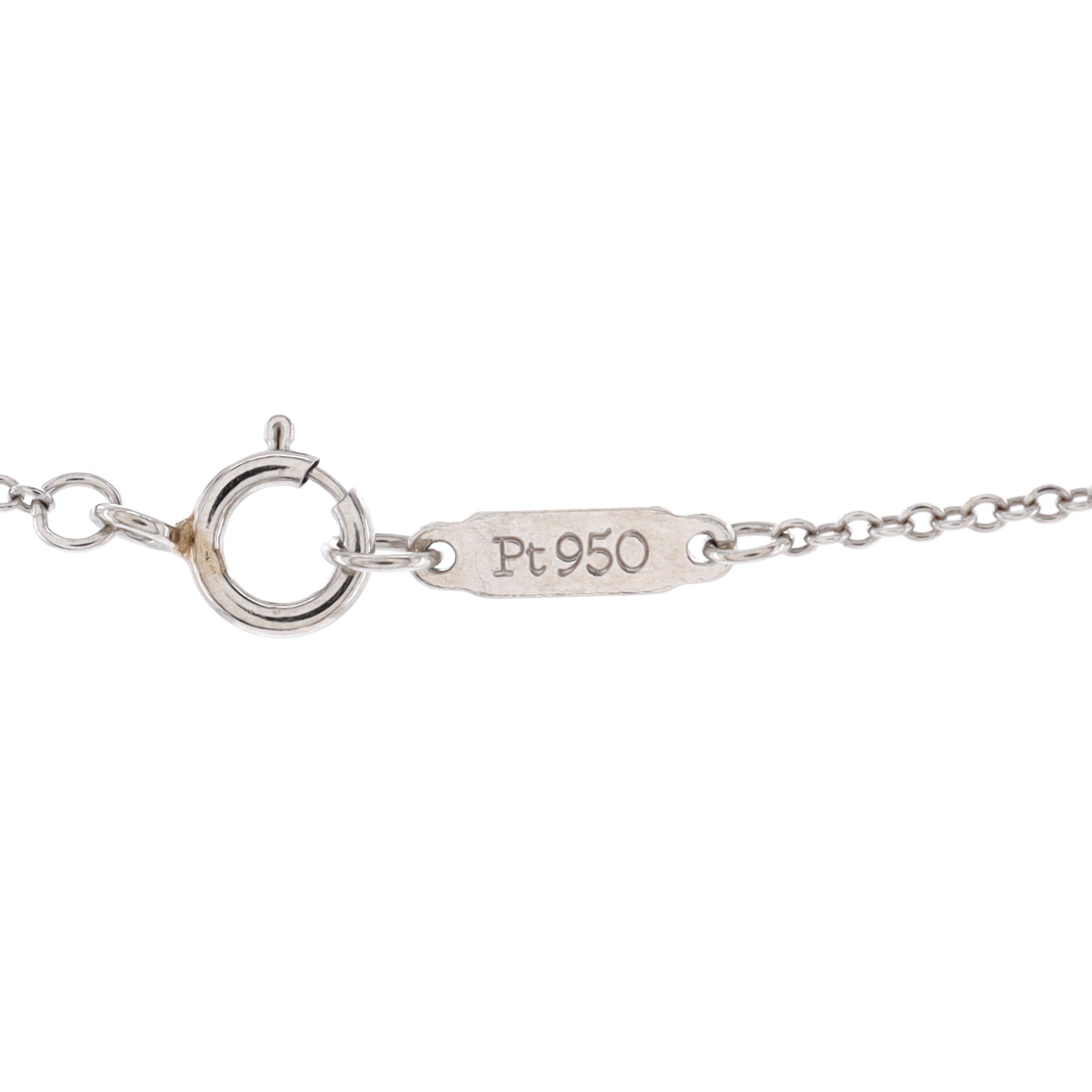 Vine Pendant Necklace Platinum with Diamonds
