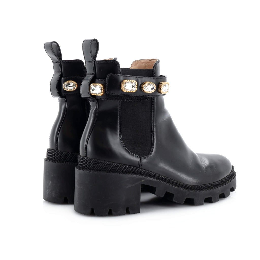 Women's Trip Boots Embellished Leather