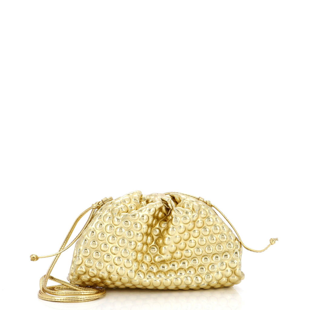 The Pouch Bubble Wrap Textured Leather Mini