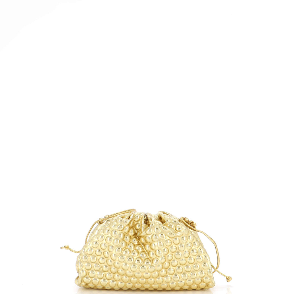 The Pouch Bubble Wrap Textured Leather Mini
