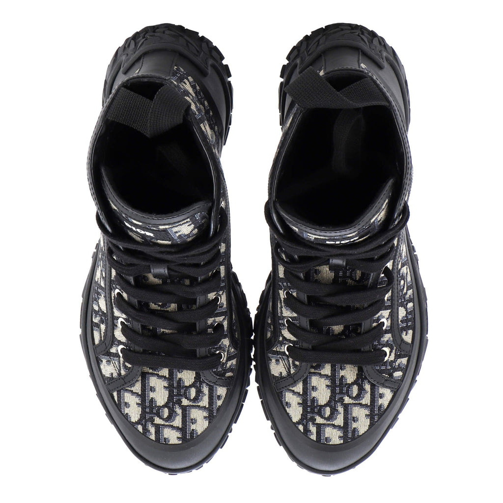Men's Diorizon Ankle Boots Oblique Jacquard and Rubber