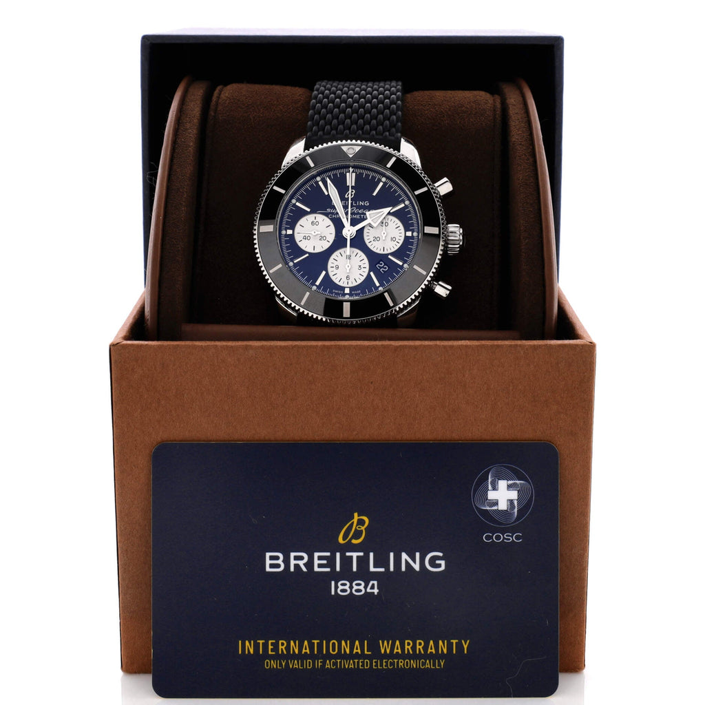 Superocean Heritage B01 Chronometer Chronograph Automatic Watch Stainless Steel and Rubber 44