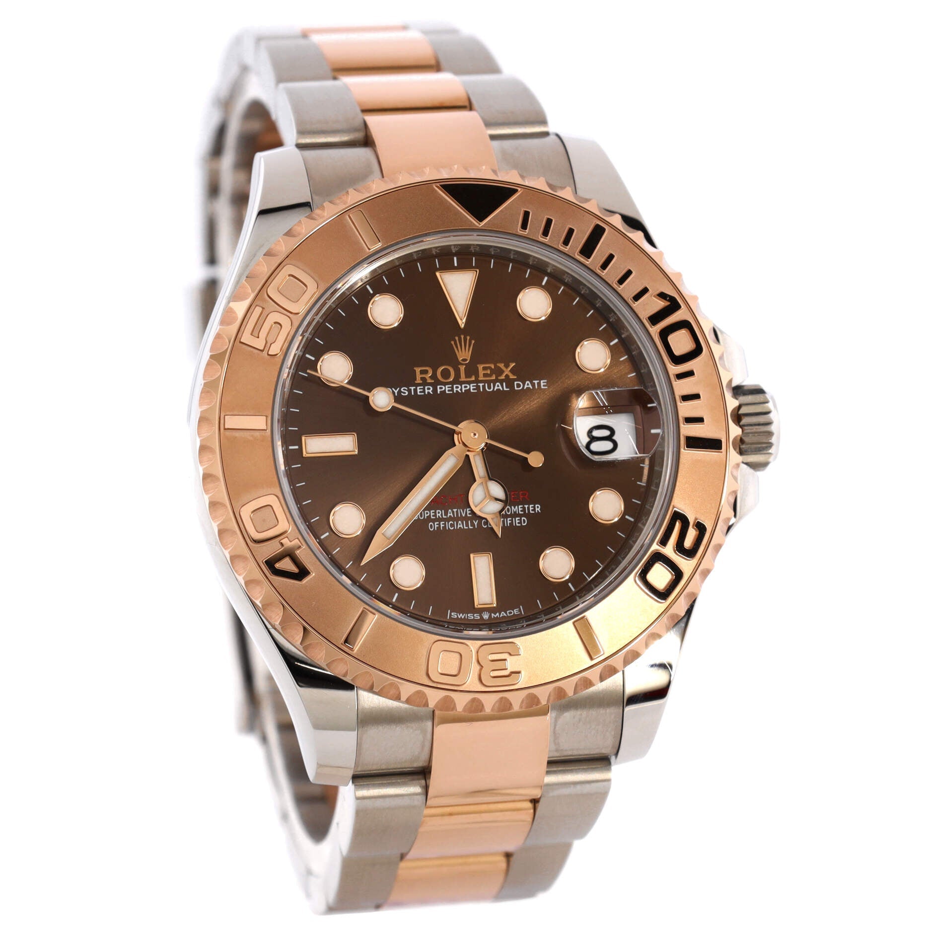 Oyster Perpetual Yacht-Master Automatic Watch Stainless Steel and Rose Gold 37
