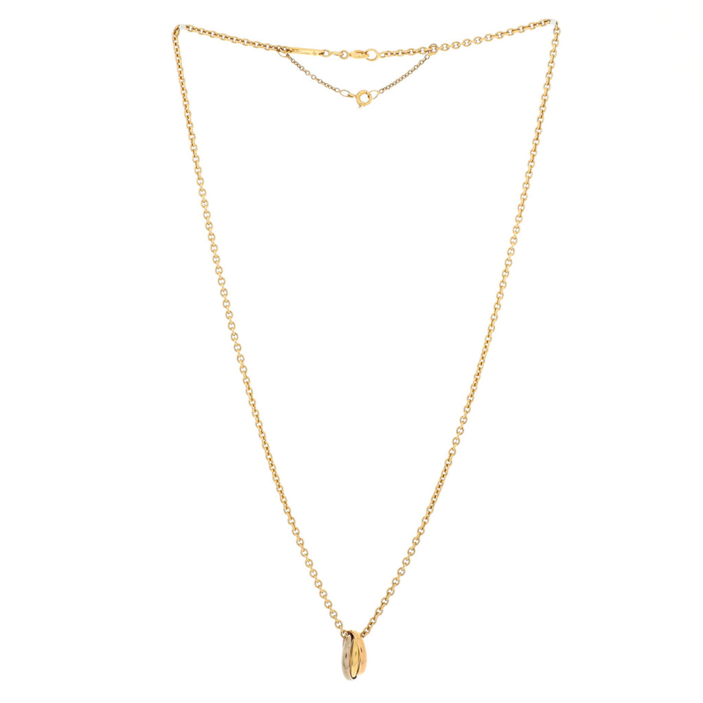 Trinity Pendant Necklace 18K Tricolor Gold