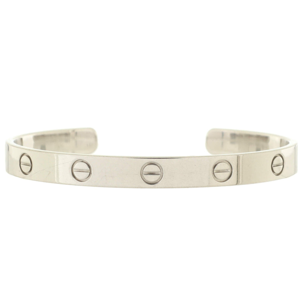 Love Cuff Bracelet 18K White Gold
