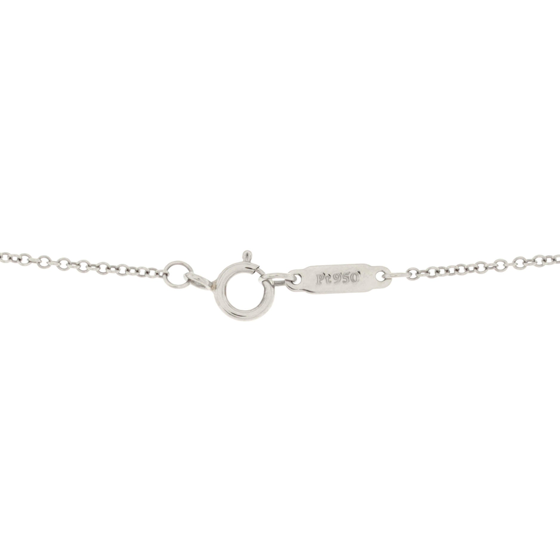 Paper Flowers Firefly Pendant Necklace Platinum with Diamonds and Aquamarine Small