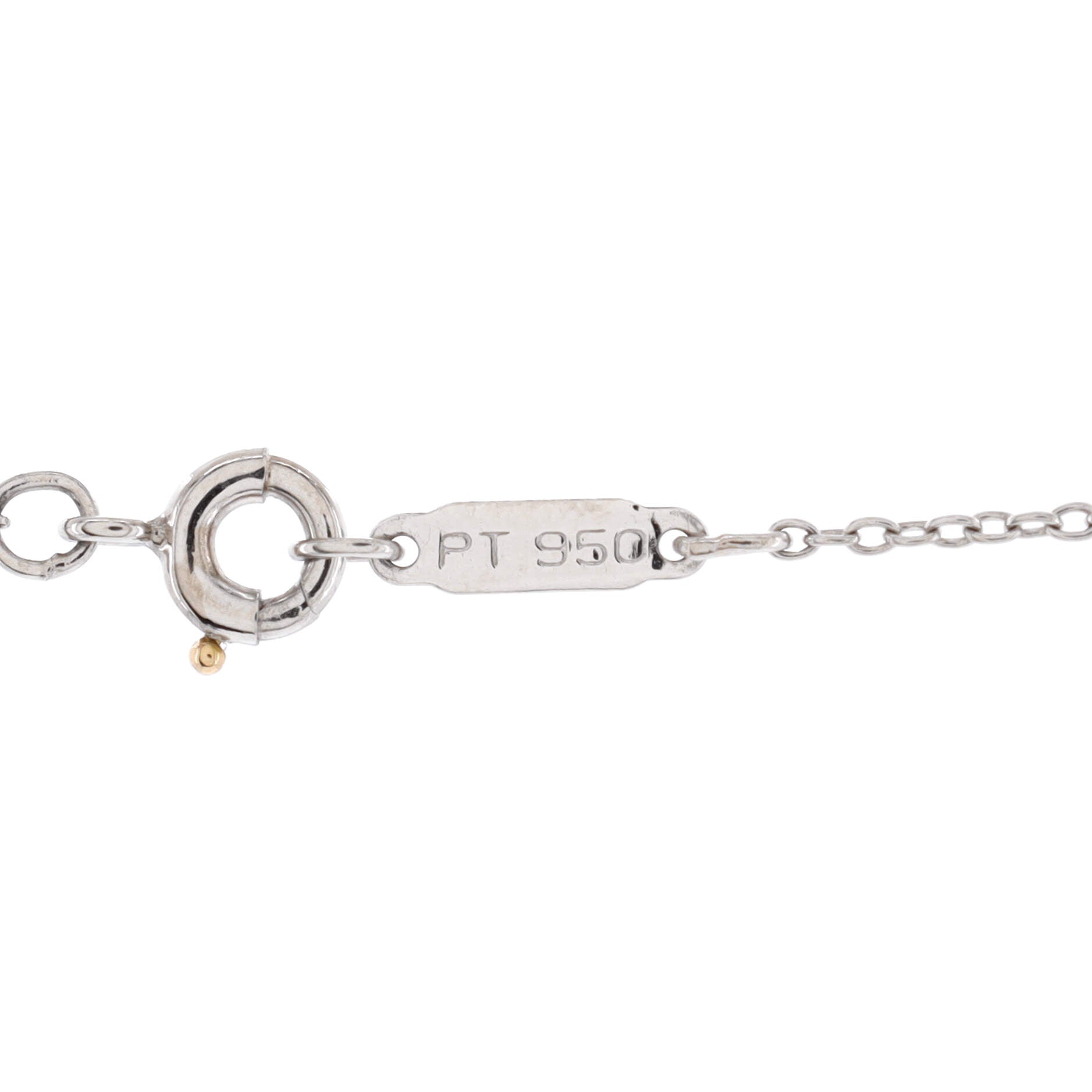 Etoile Circle Donut Pendant Necklace Platinum with Diamonds