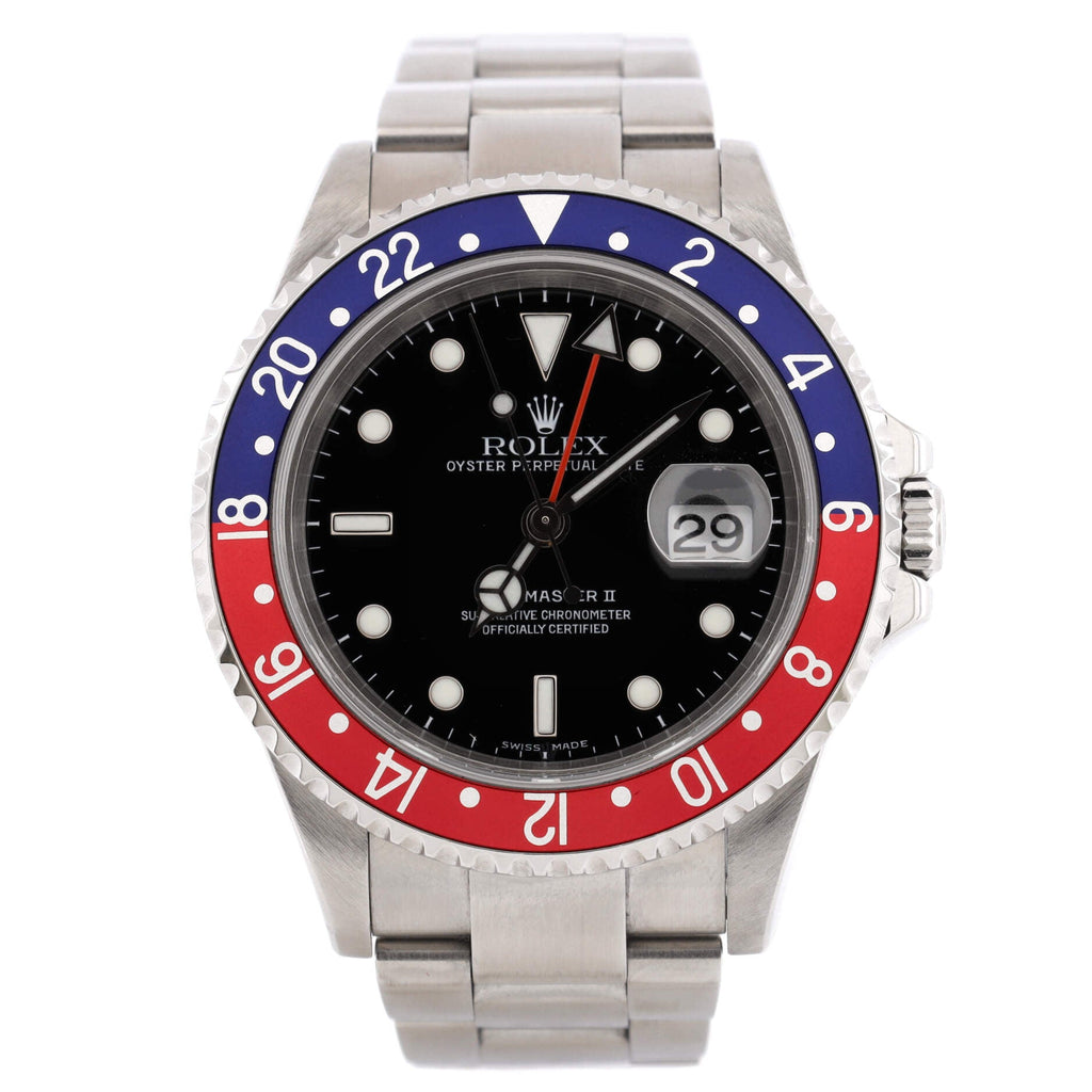 Oyster Perpetual Date GMT-Master Pepsi Automatic Watch Stainless Steel 40