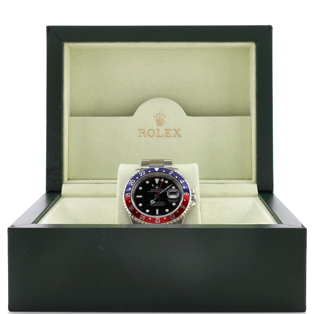 Oyster Perpetual Date GMT-Master Pepsi Automatic Watch Stainless Steel 40