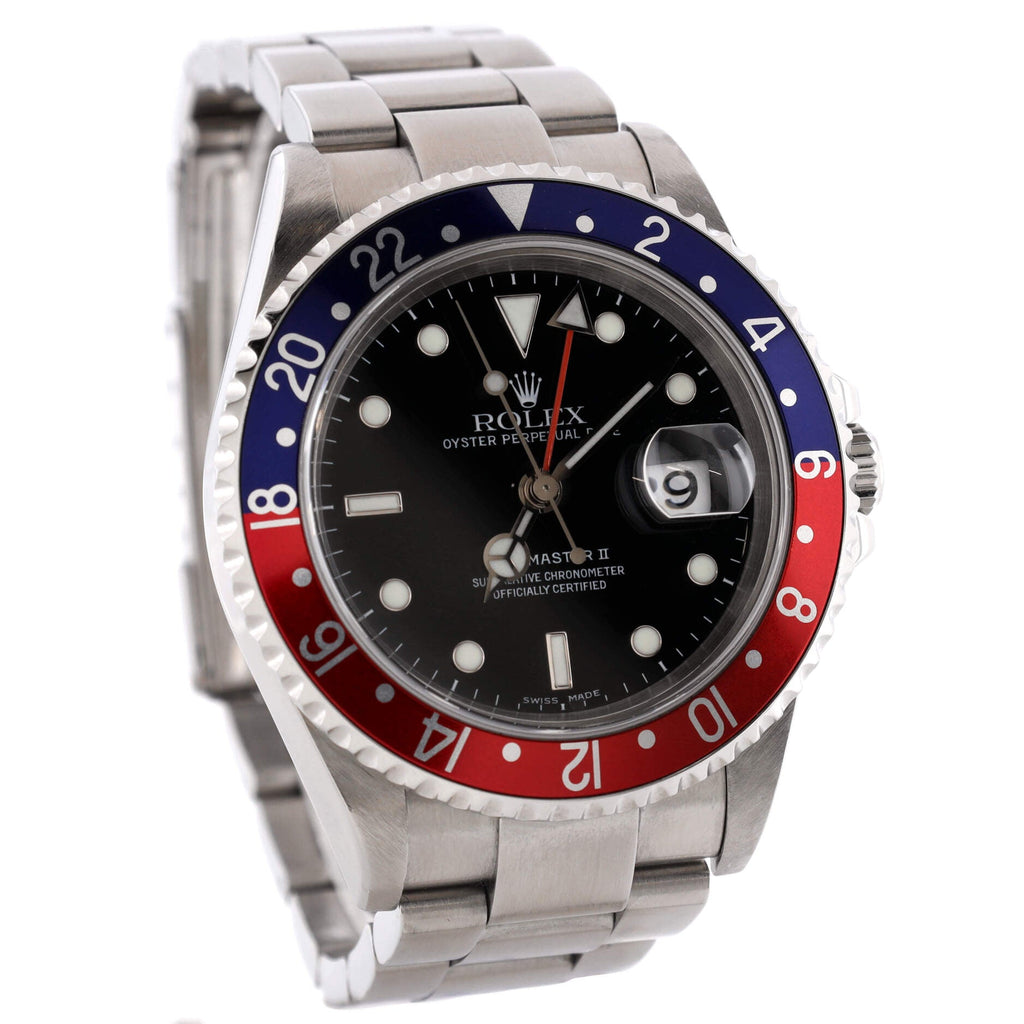 Oyster Perpetual Date GMT-Master Pepsi Automatic Watch Stainless Steel 40