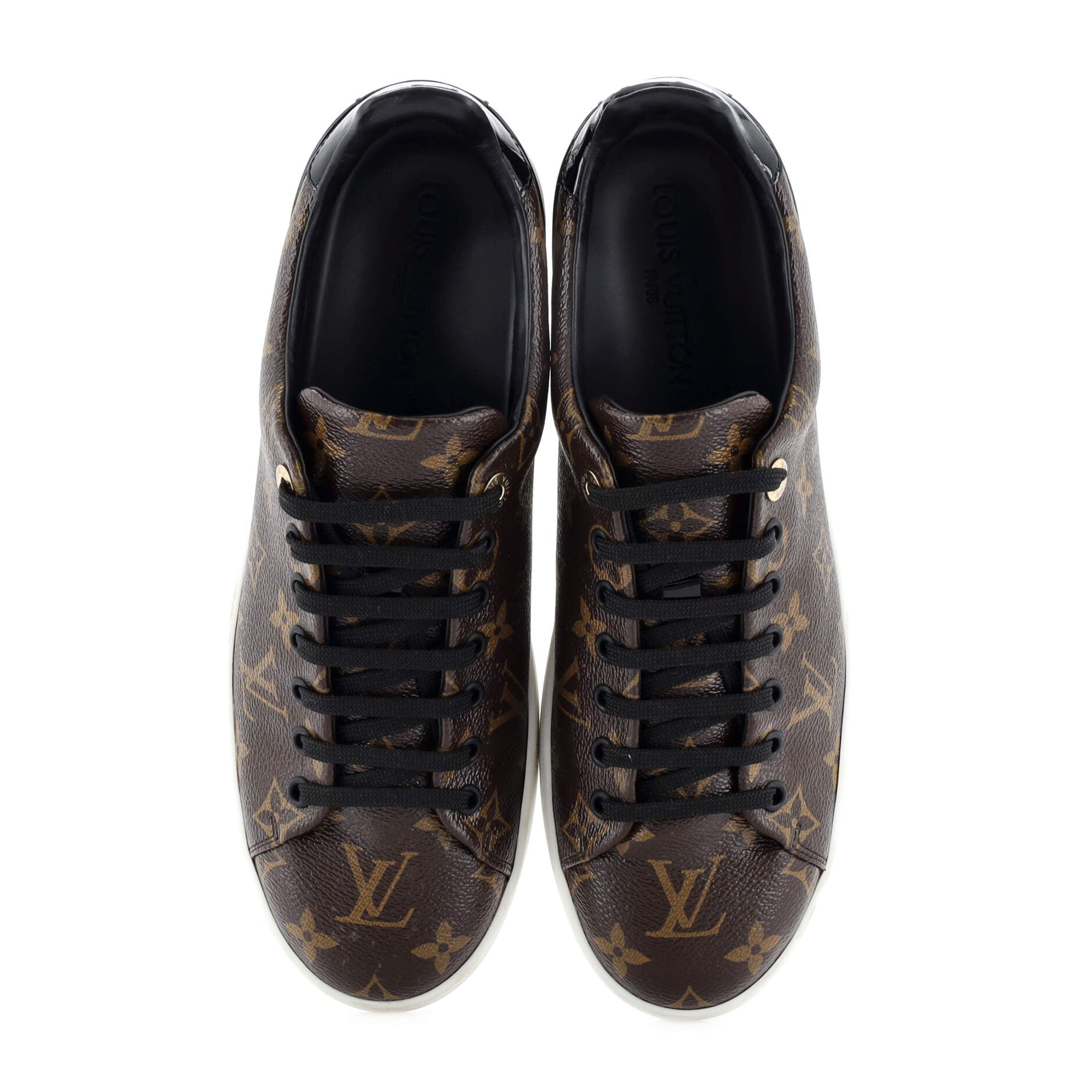 Women's FrontRow Sneakers Monogram Canvas with Patent