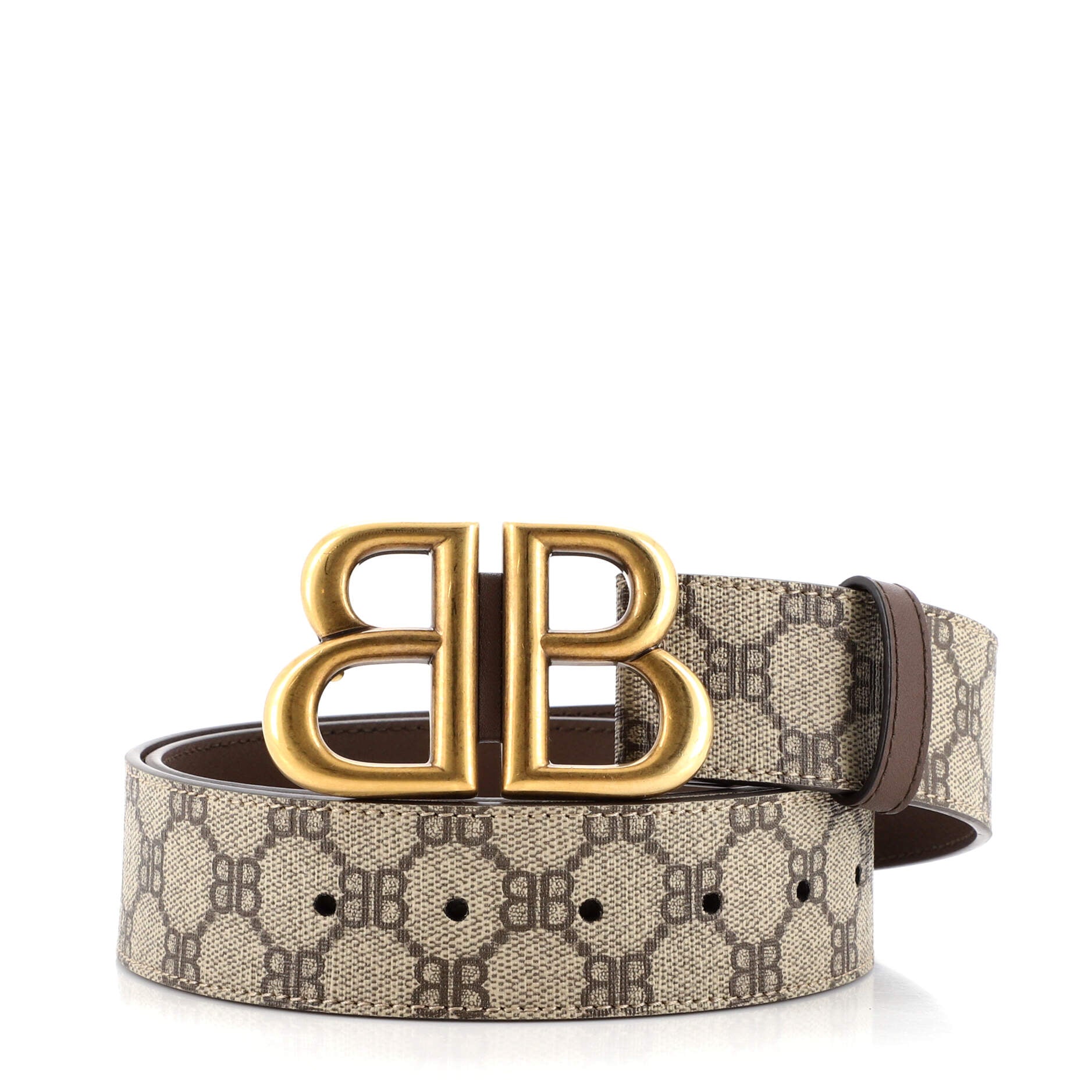x Gucci The Hacker Project BB Belt BB Coated Canvas Wide 95