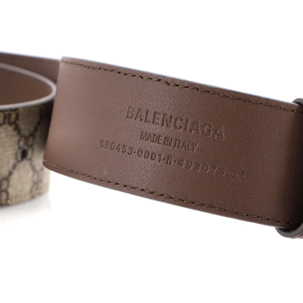 x Gucci The Hacker Project BB Belt BB Coated Canvas Wide 95