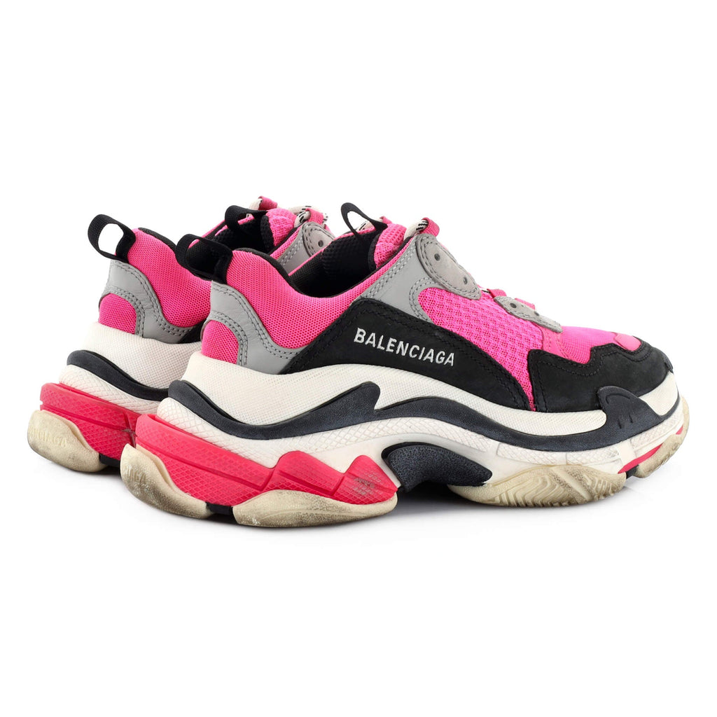 Women's Triple S Sneakers Fabric and Mesh with Faux Leather