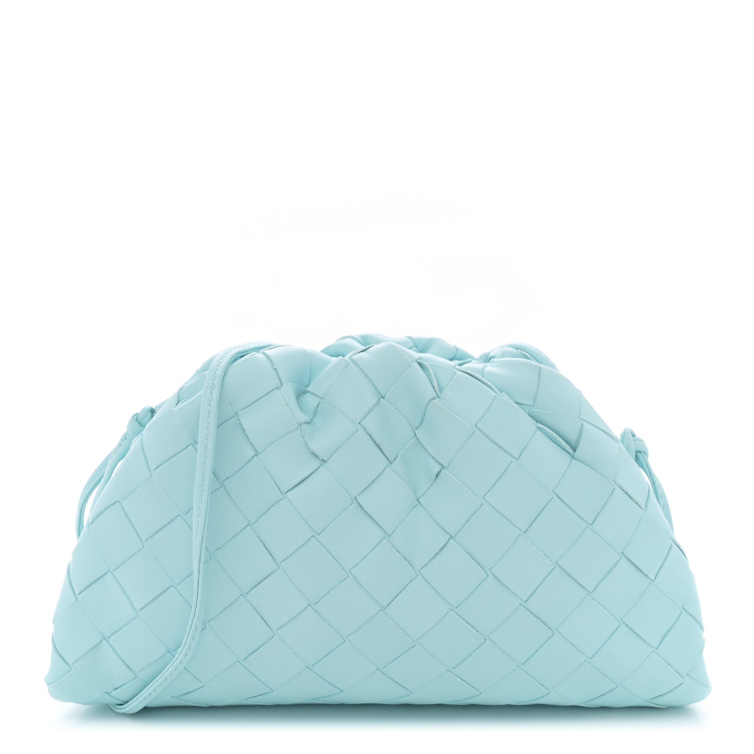 Nappa Intrecciato The Mini Pouch Pale Blue