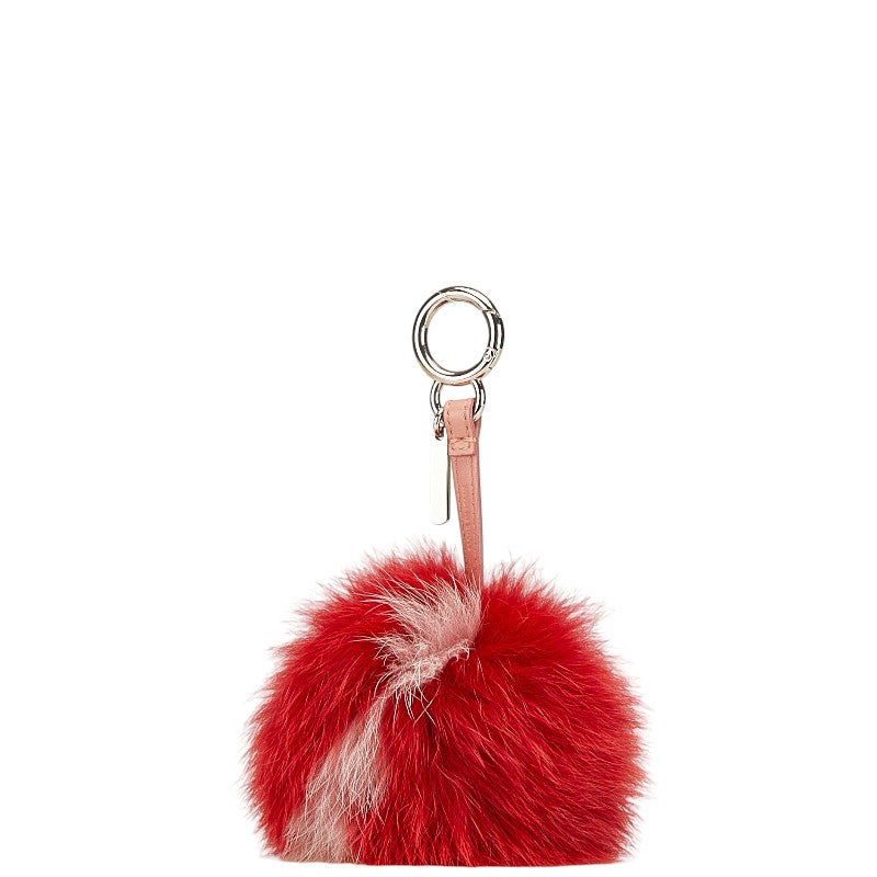 Fendi Pompon Charm Fur Leather Bag Charm