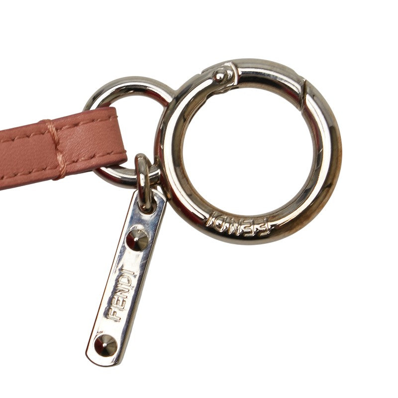 Fendi Pompon Charm Fur Leather Bag Charm