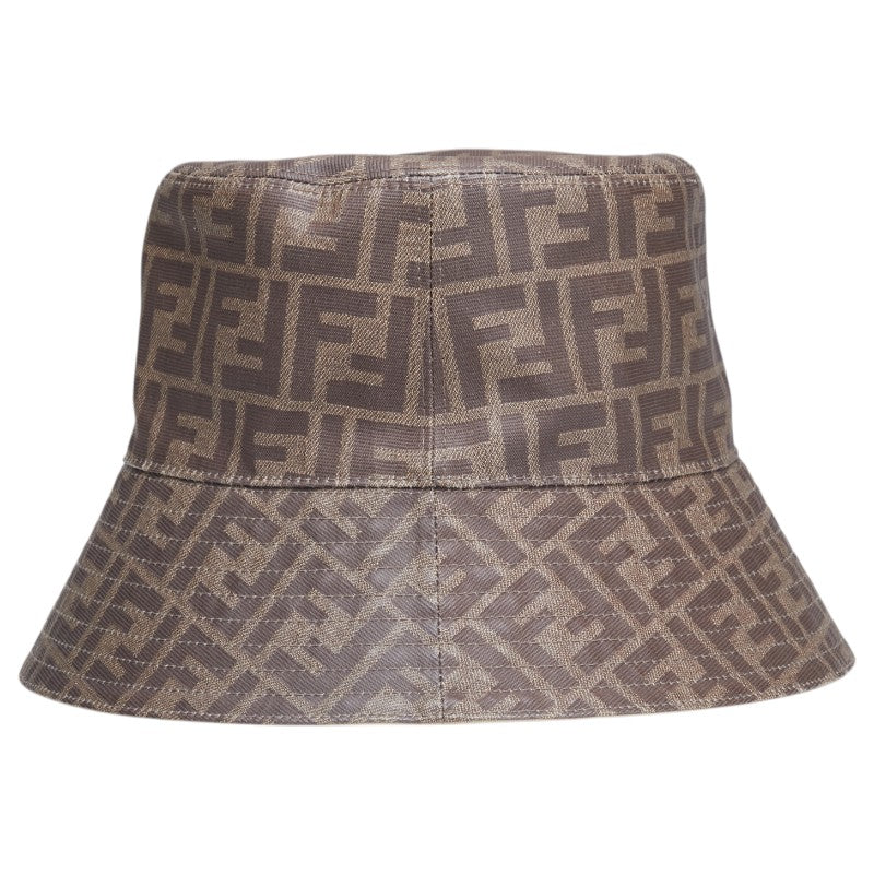 Fendi Zucca Leather Canvas Hat