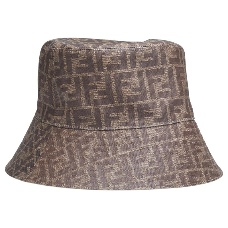 Fendi Zucca Leather Canvas Hat