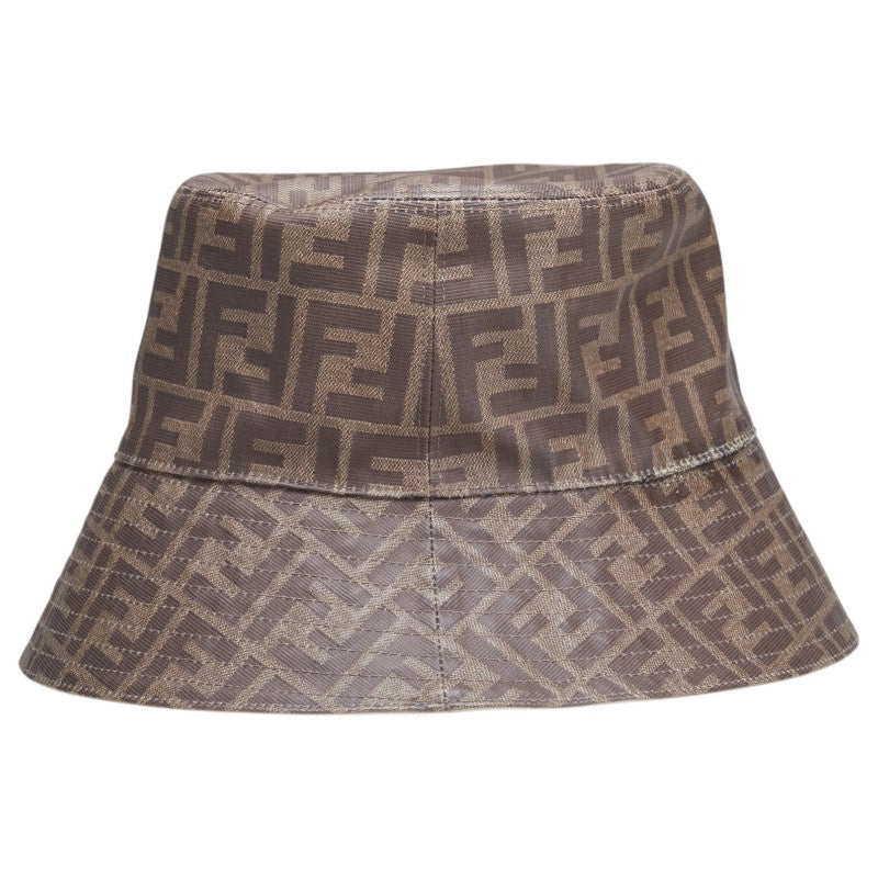 Fendi Zucca Leather Canvas Hat