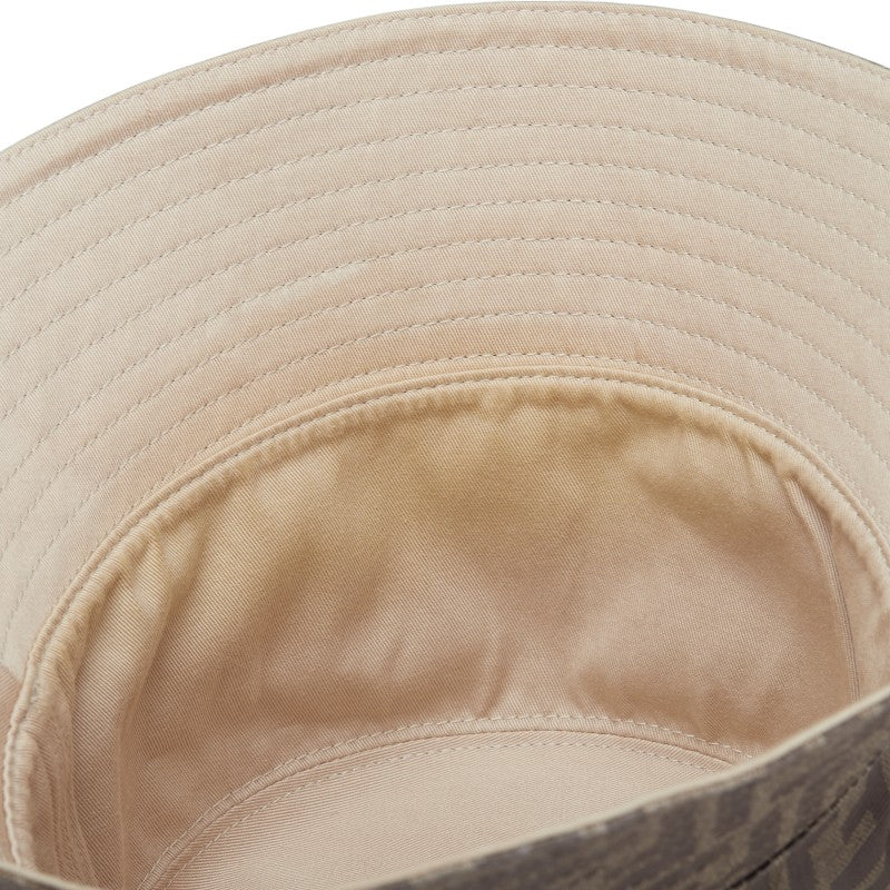 Fendi Zucca Leather Canvas Hat