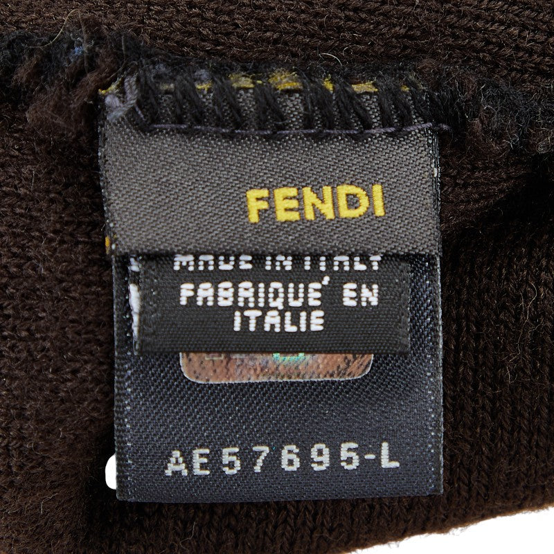 Fendi Zucca Wool Knit Cap