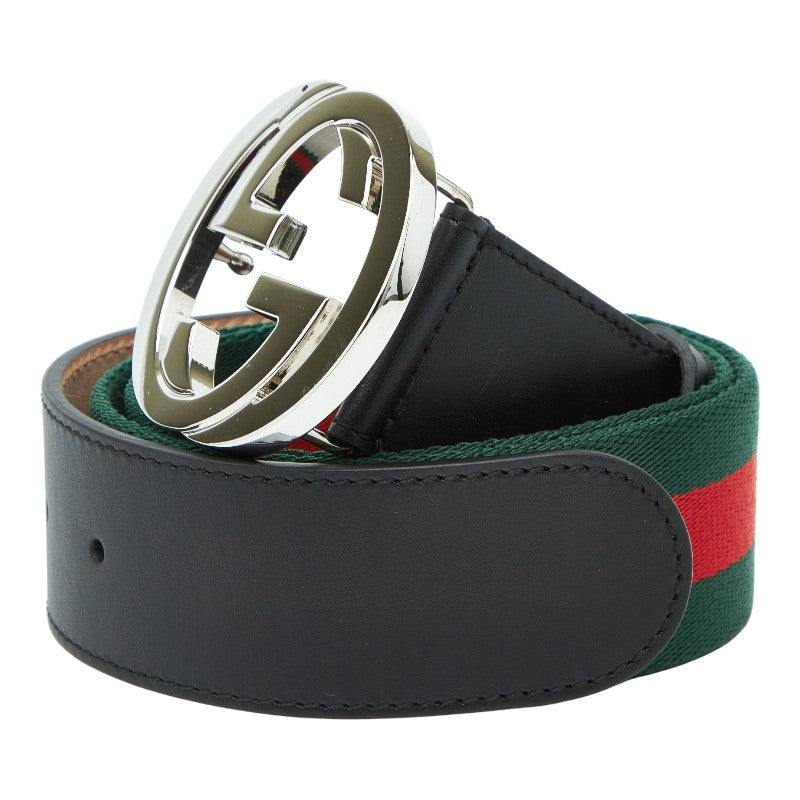 Gucci Sheline Canvas Leather Belt