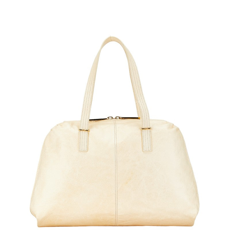 Fendi Unzipped Zucca Leather 2way Bag