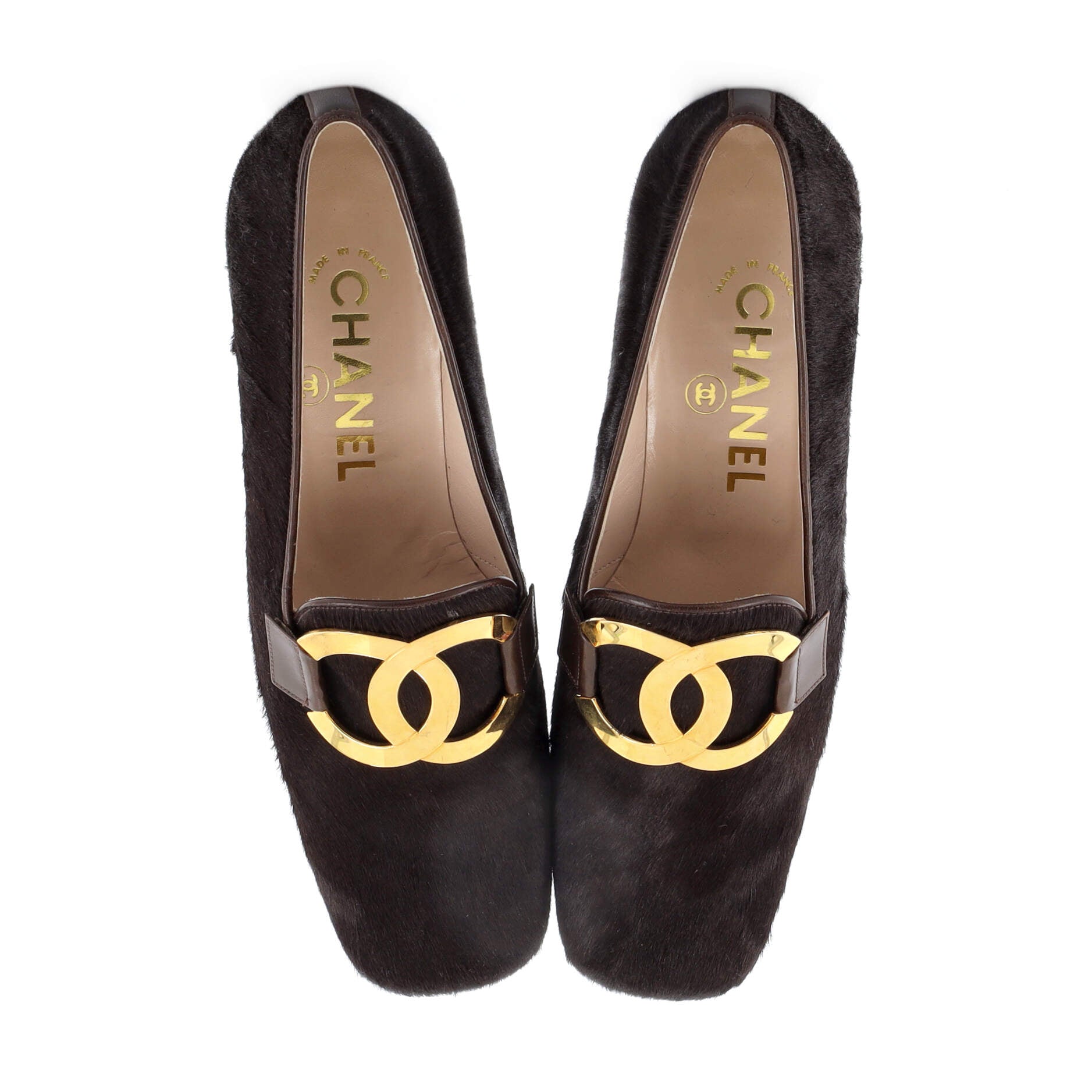 Women's Vintage CC Loafers Calf Hair