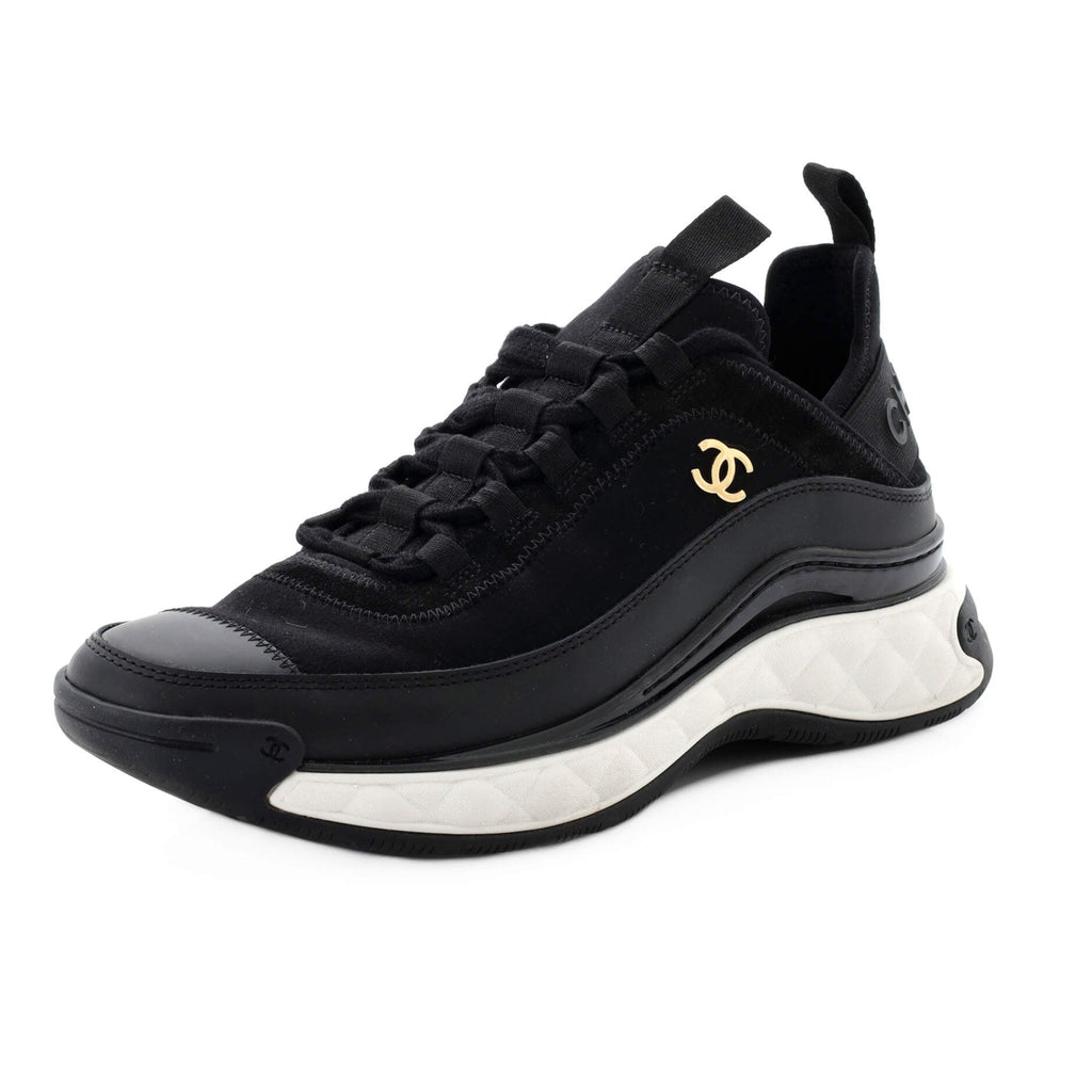Women's CC Cap Toe Logo Sneakers Suede and Mixed Fibers