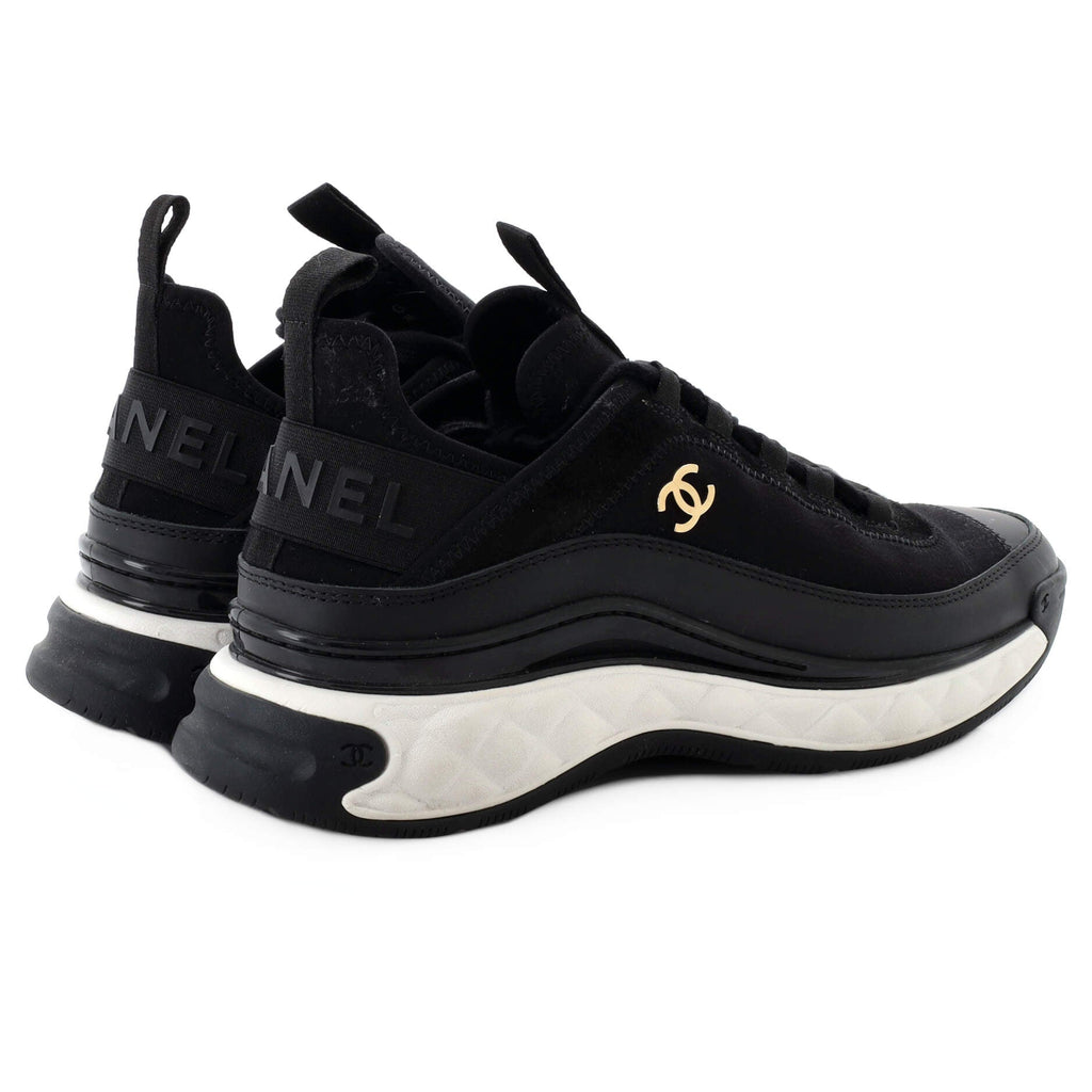 Women's CC Cap Toe Logo Sneakers Suede and Mixed Fibers