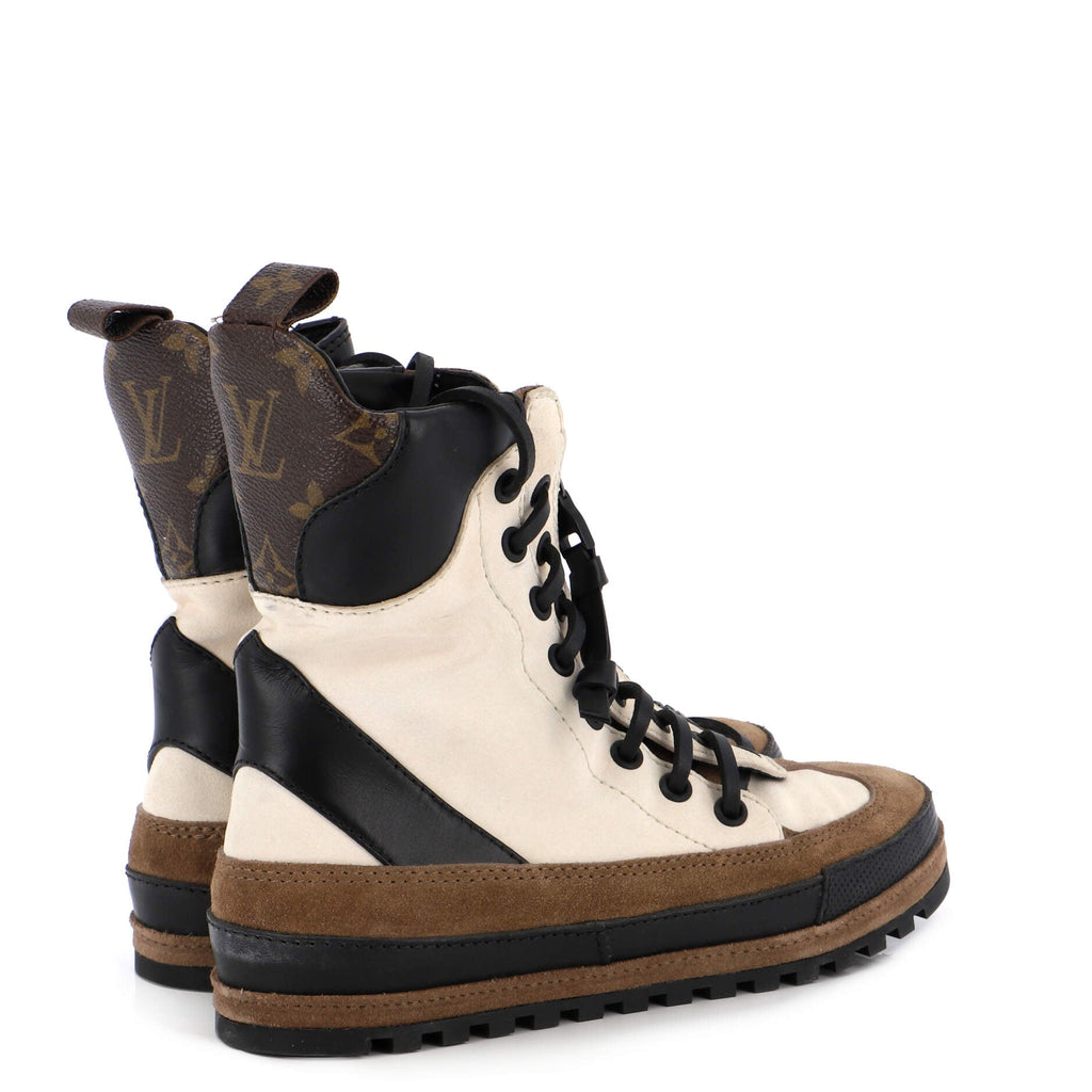 Women's Palm Canyon Desert Boots Suede with Monogram Canvas and Leather