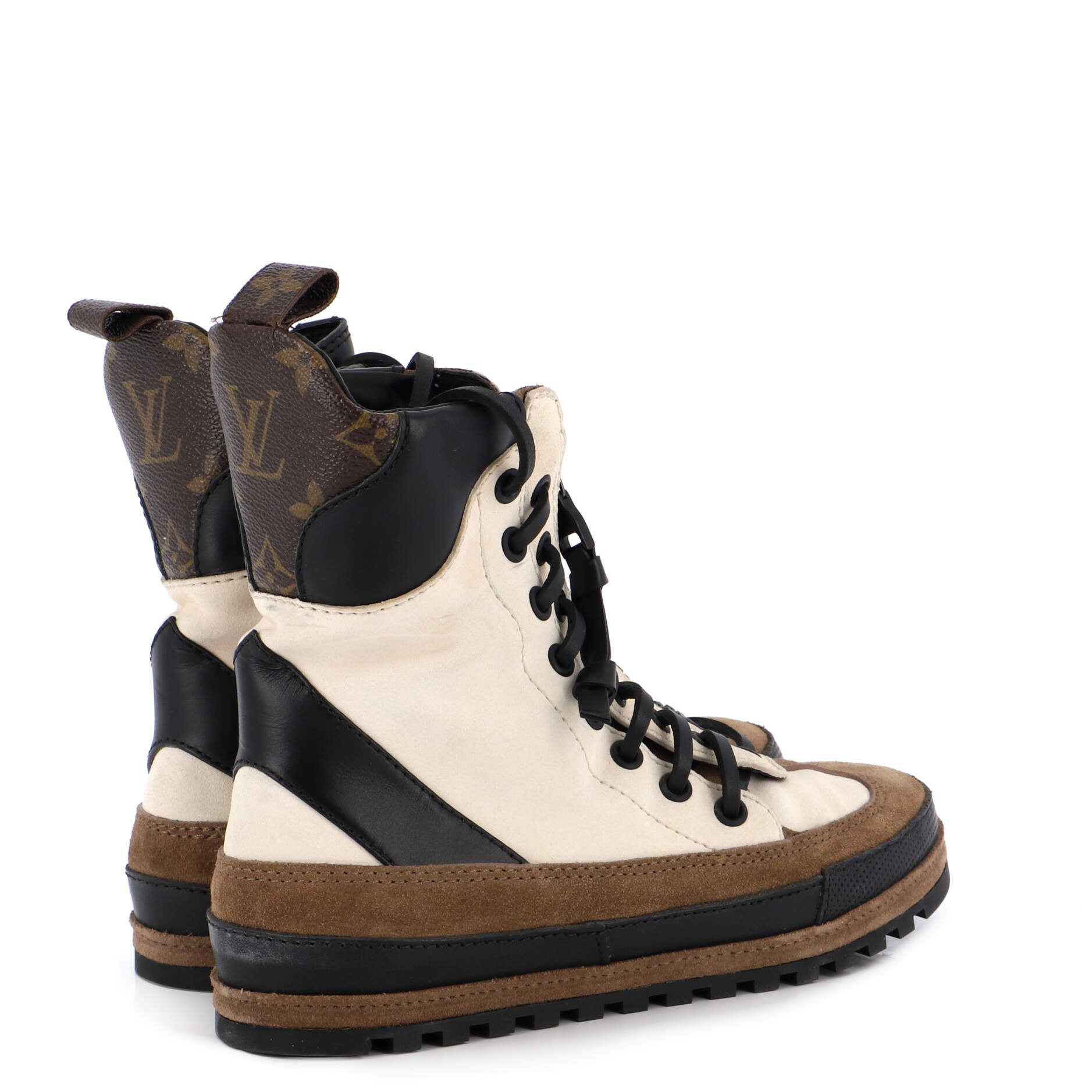 Women's Palm Canyon Desert Boots Suede with Monogram Canvas and Leather