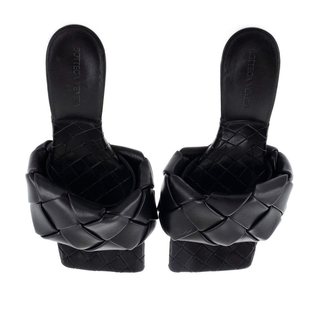 Women's Lido Heeled Sandals Maxi Intrecciato Leather