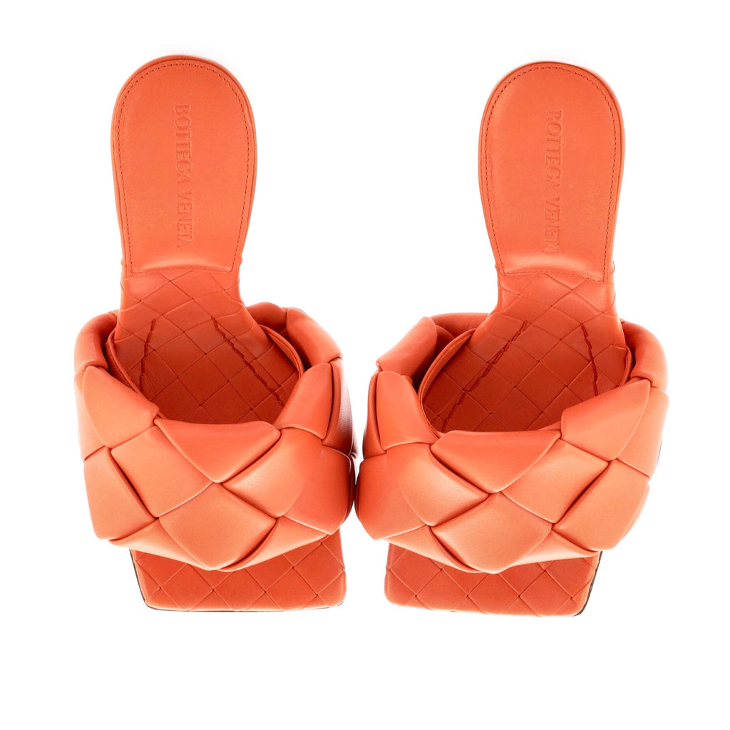 Women's Lido Heeled Sandals Maxi Intrecciato Leather