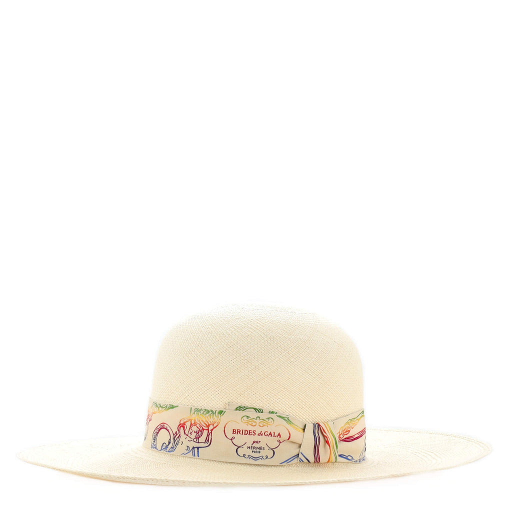Trinidad Brides de Gala Wide Brim Hat Woven Straw