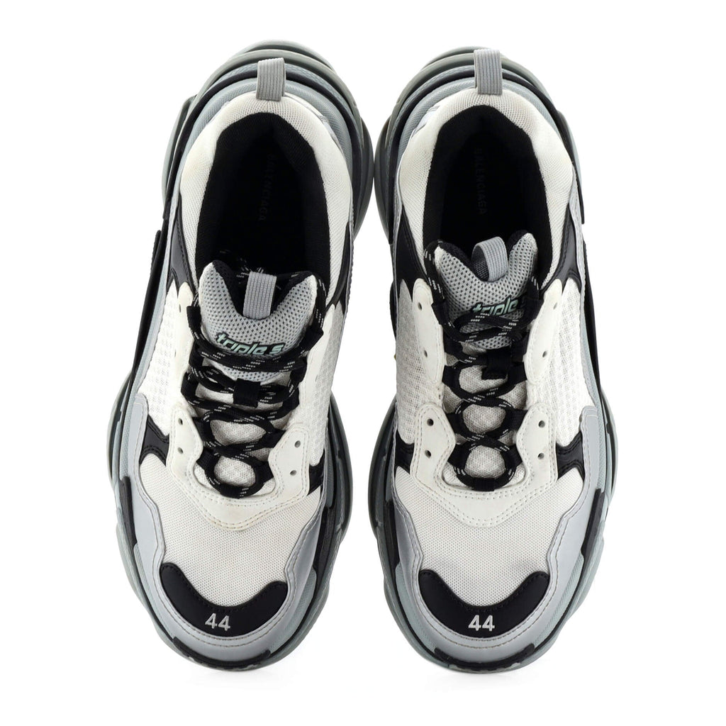 Men's Triple S Sneakers Fabric and Mesh with Faux Leather