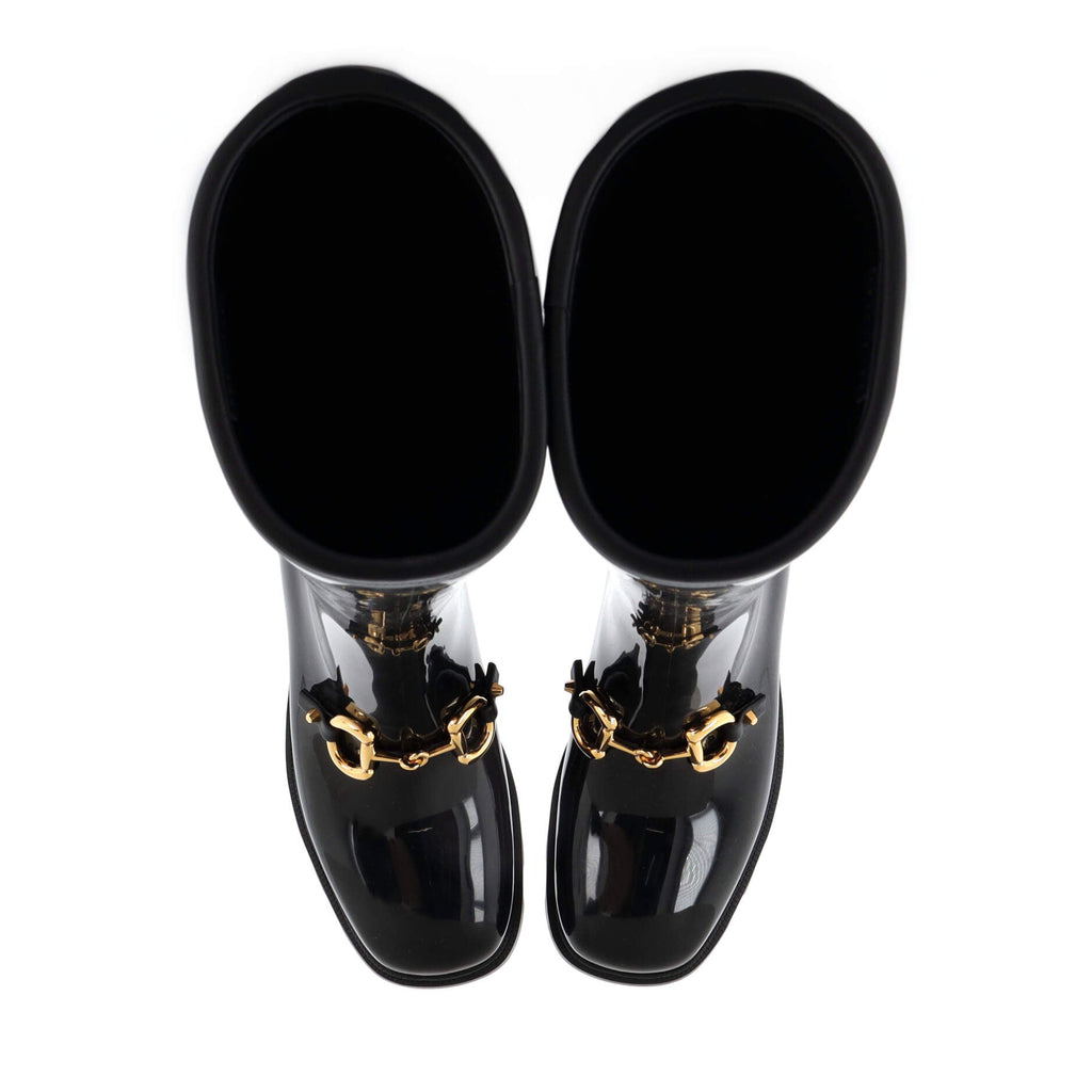Women's Horsebit Knee High Boots Rubber